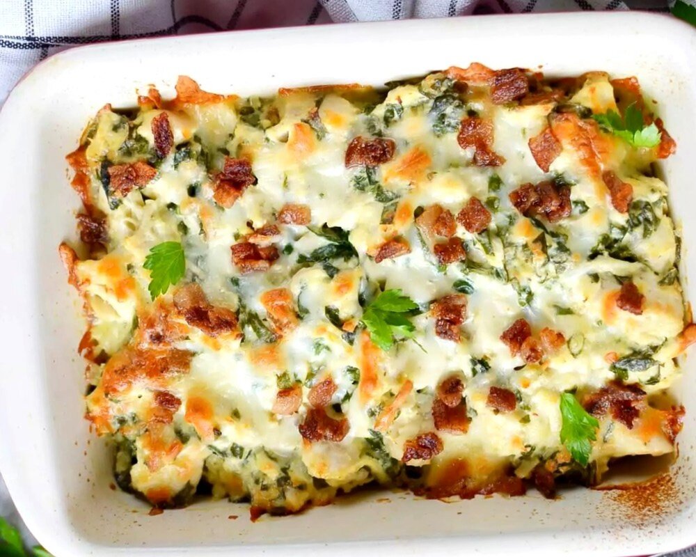 Запеканка с курицей и сыром