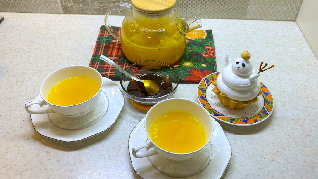 Вкусный и полезный облепиховый чай для зимних вечеров