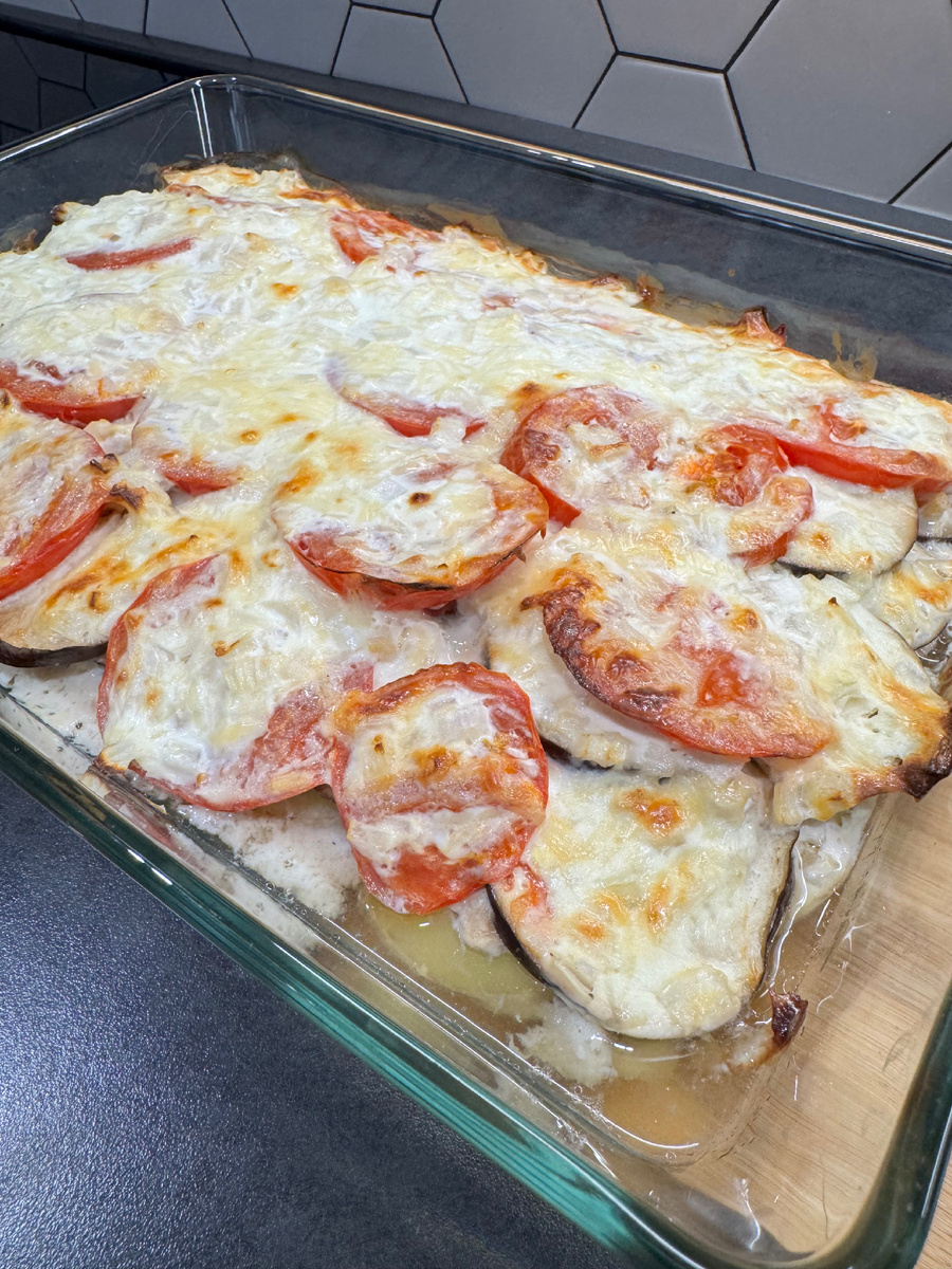 Простой и полезный ужин: ПП-мусака с куриным фаршем и овощами