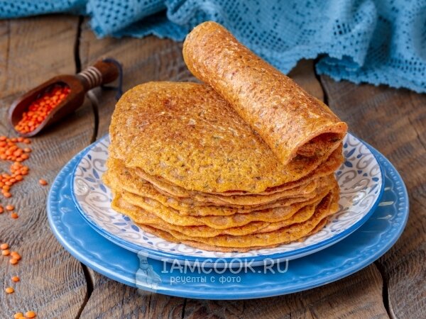 Простые и вкусные постные блинчики из красной чечевицы
