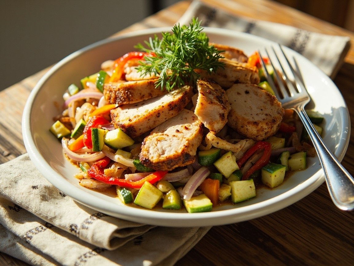 Салат с курицей и сыром, который покорит сердца и укрепит мышцы