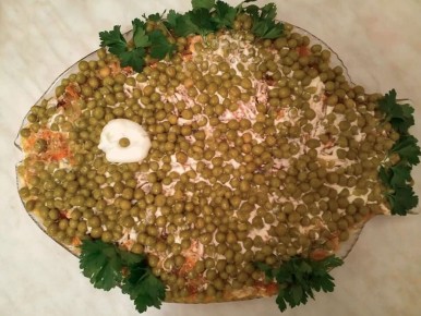 Салат «Белая шуба» из минтая: яркий вкус и простота приготовления