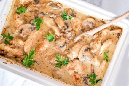 Нежная куриная грудка в грибном соусе: простой рецепт на каждый день