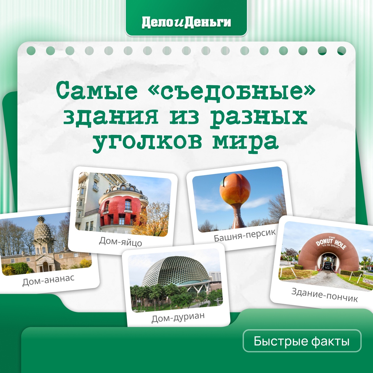 Когда архитектура встречает кулинарию: 5 «съедобных» зданий мира