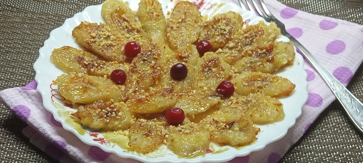 Жареные бананы с орехами: быстрое лакомство для настоящих гурманов