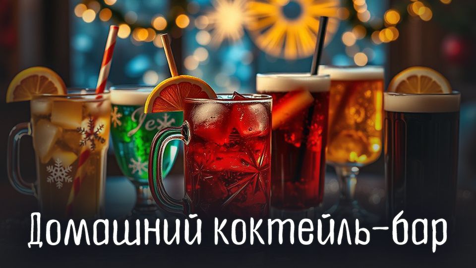 Домашний новогодний бар: уютные коктейли и простые ликёры без суеты